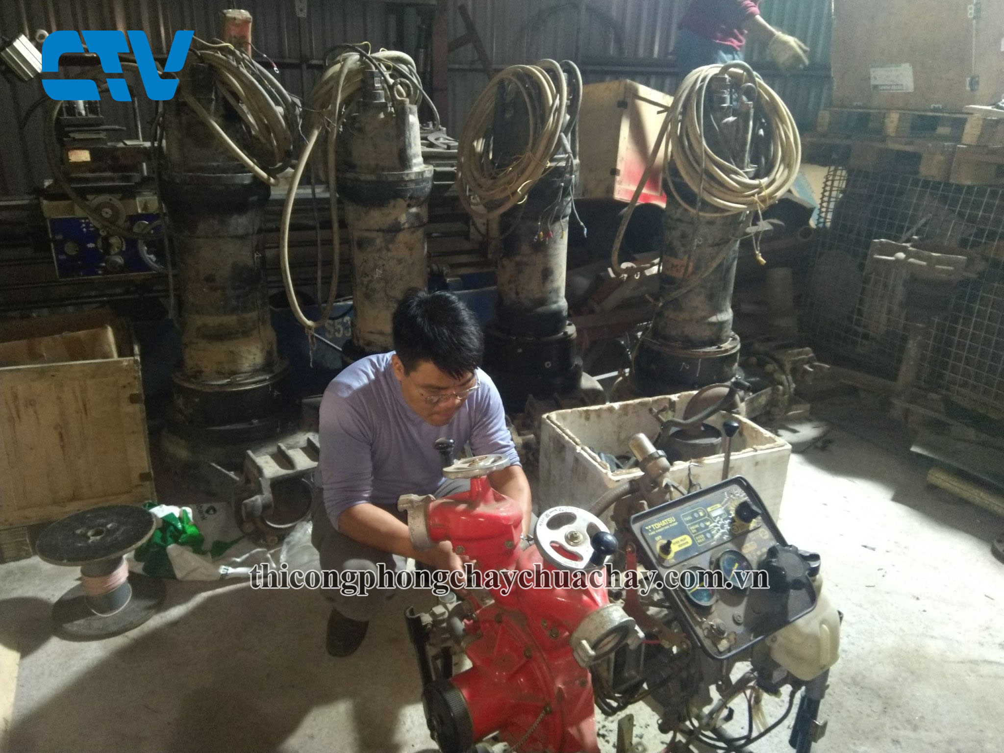 Sửa chữa, bảo dưỡng máy bơm chữa cháy Tohatsu