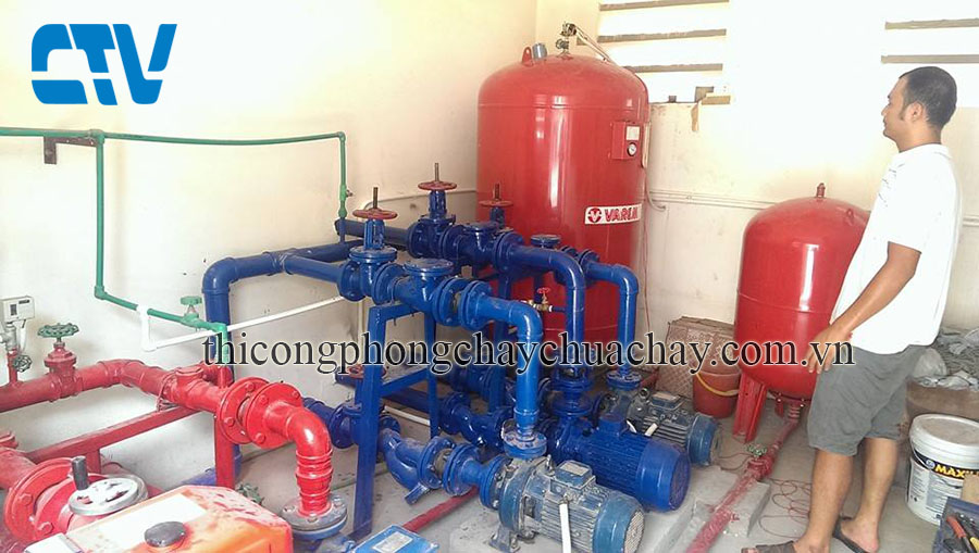 Bảo dưỡng, sửa chữa bình tích áp trong hệ thống máy bơm cứu hỏa