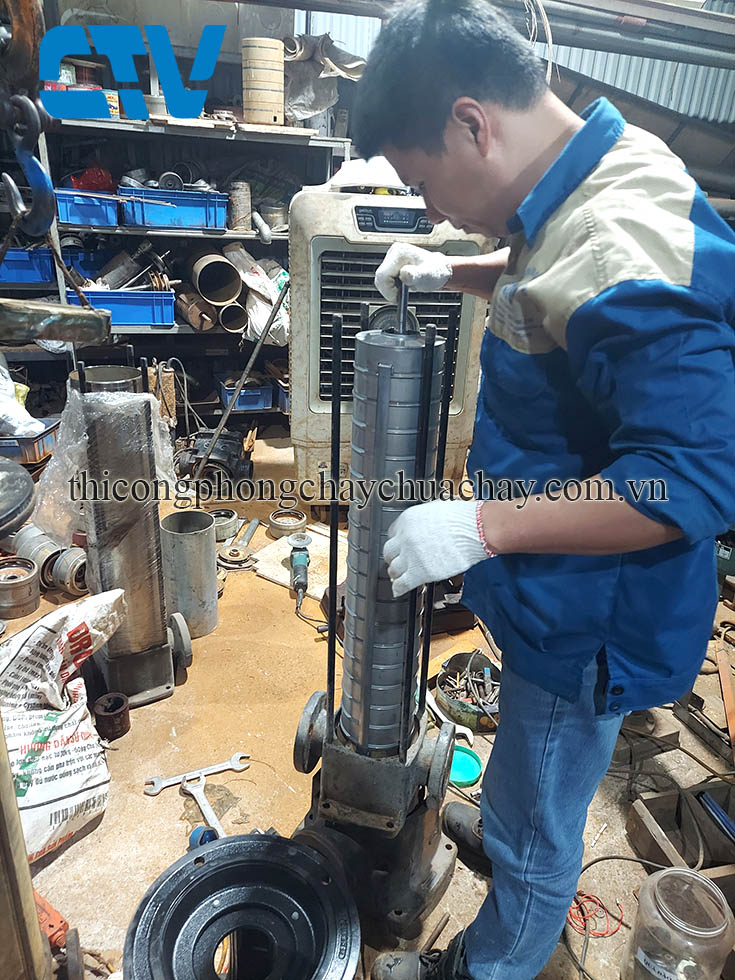 Sửa chữa, thay thế buồng cánh máy bơm trục đứng uy tín, chất lượng miền Bắc
